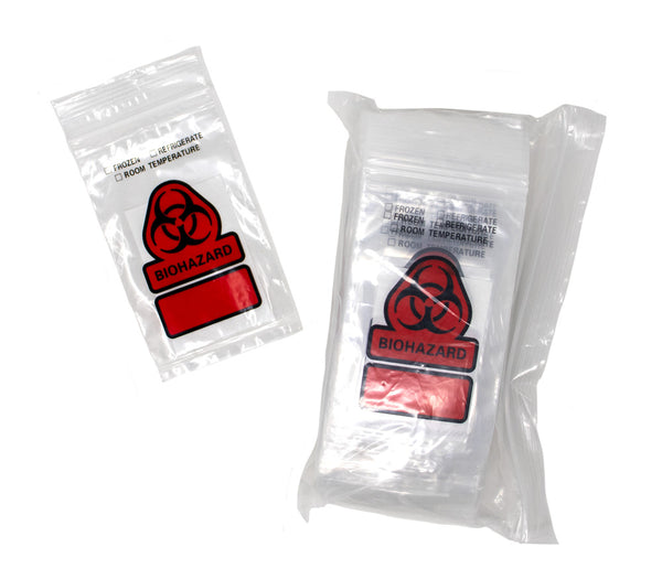 Biohazard Waste Bags, ziploc, 1 gallon [pack of 12]: AZReam eStore - for  Medical Professionals, Students and Home Healthcare